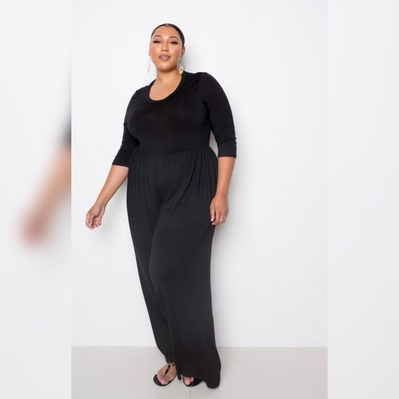 ❤️ Only 1 left ❤️ | Palazzo Wide-Leg | Pant Jumpsuit | All-in-one - Picture 4 of 4